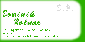 dominik molnar business card